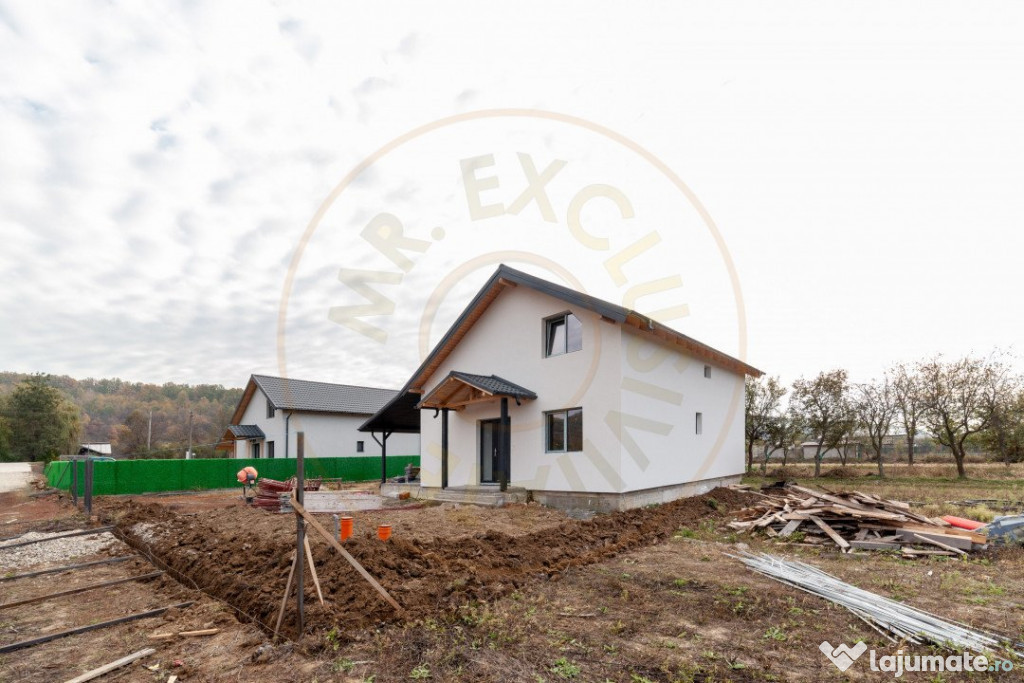 Casa noua P+M, cu teren de 500 mp, in Draganu, AG