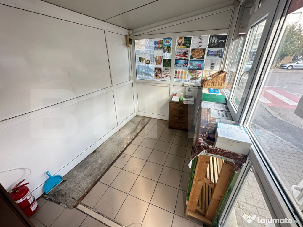 Spațiu comercial 10 mp – ideal pentru chioșc, amplasat ?