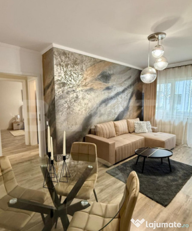 Apartament 2 camere decomandat, mobilat la cheie, 56 mp util