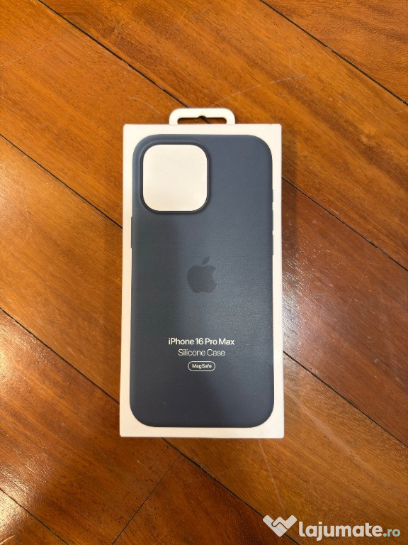 Husa iPhone 16 Pro Max sigilata, originala, culoare Lake Green