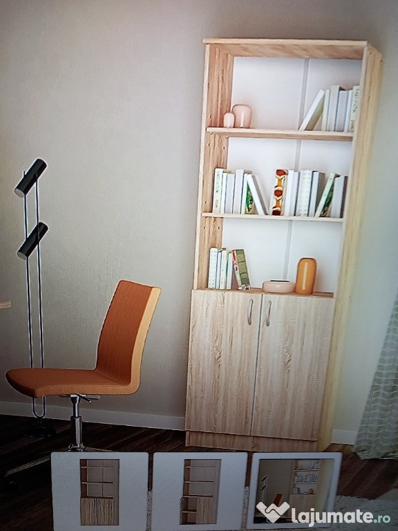 Super Oferta!!!Vand biblioteca stejar somona 70x32x196cm.Noua 500 Lei!