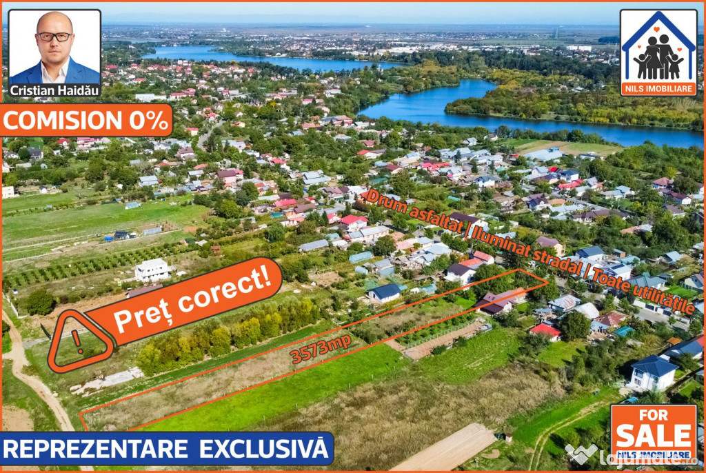 Teren intravilan | 3573mp | Toate utilitatile! | Buftea IF