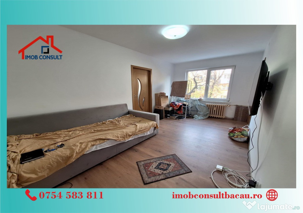 DE NERATAT! Apartament 2 camere – etaj 1, zona Milcov, Bacău! CE1394