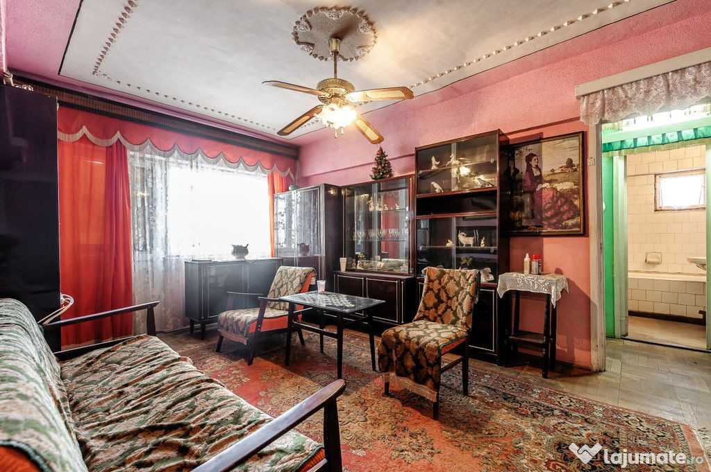 Apartament cu 2 camere spatios la etajul 3, Comision 0%