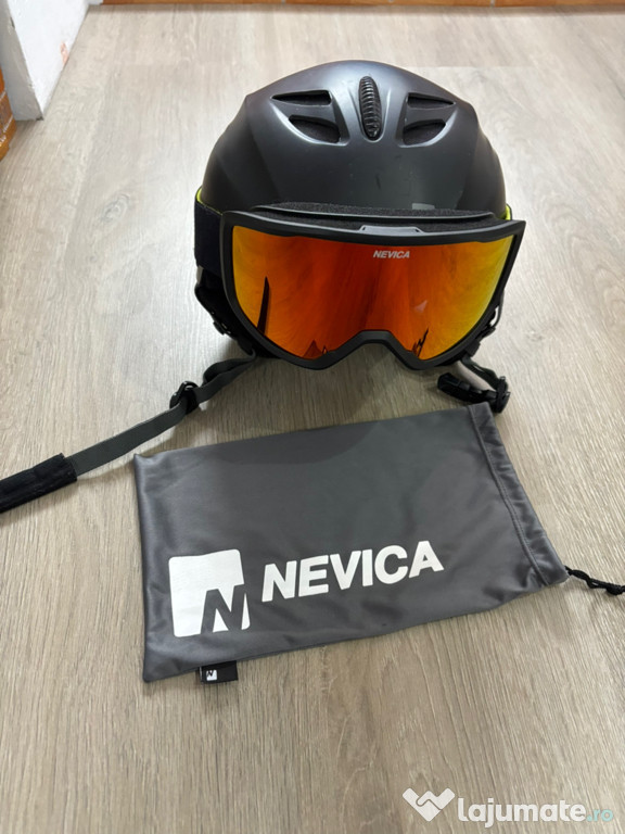 Cască și ochelari ski Nevica