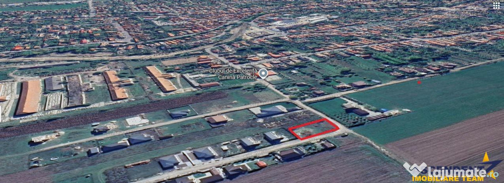 Teren in aria rezidentiala, cu doua fronturi stradale, Crist