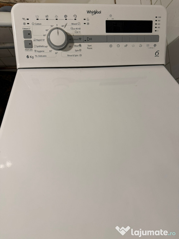 Vand masina spalat rufe Whirlpool