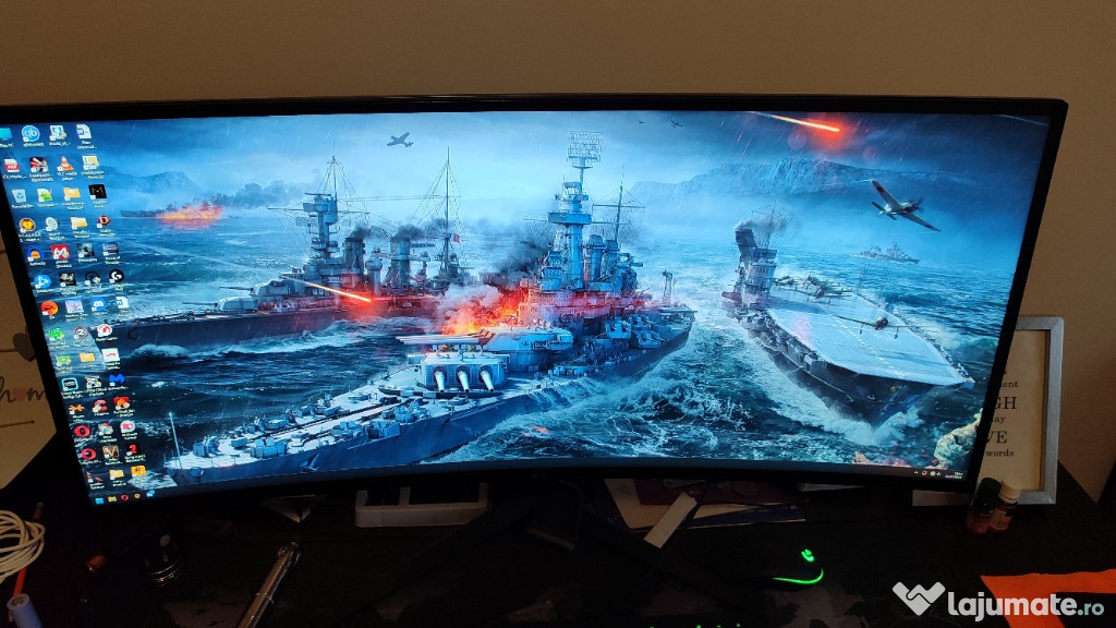 Monitor gaming curbat LG UltraGear, Nano IPS, 1ms, 21:9, de 34''