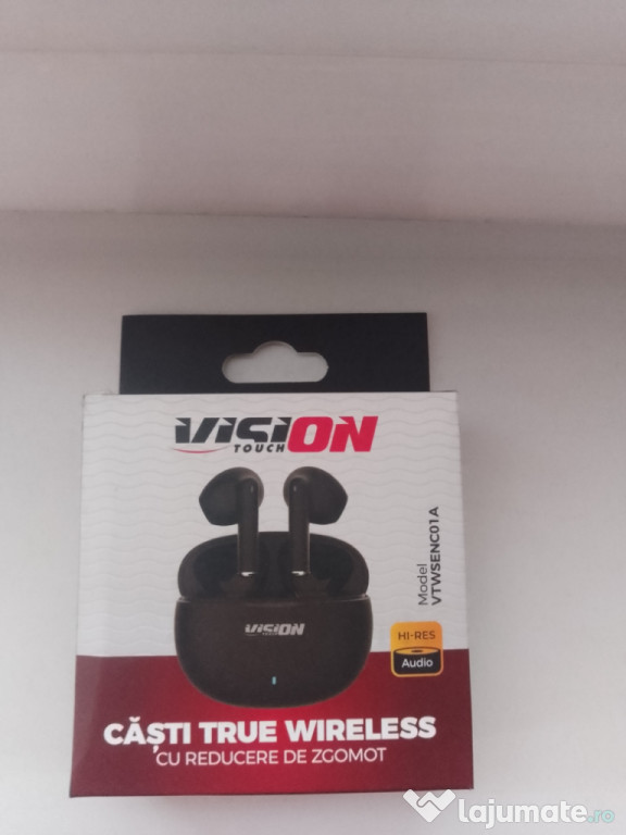 Vând căști Vison Touch True Wireless noi, sigilate