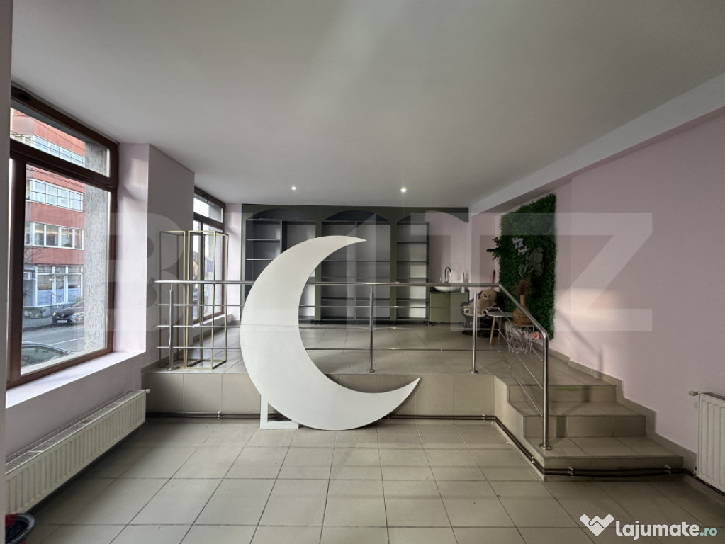 Spațiu comercial 35 mp, vad excelent – str. Ecaterina Teo