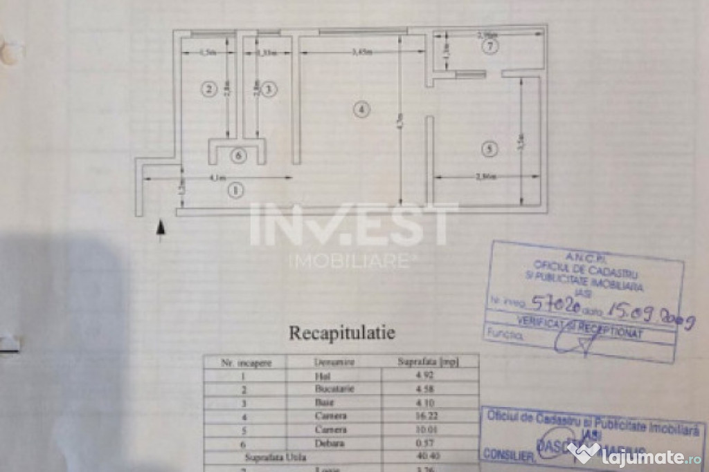 DE VANZARE-APARTAMENT 2 CAMERE-MIRCEA CEL BATRAN