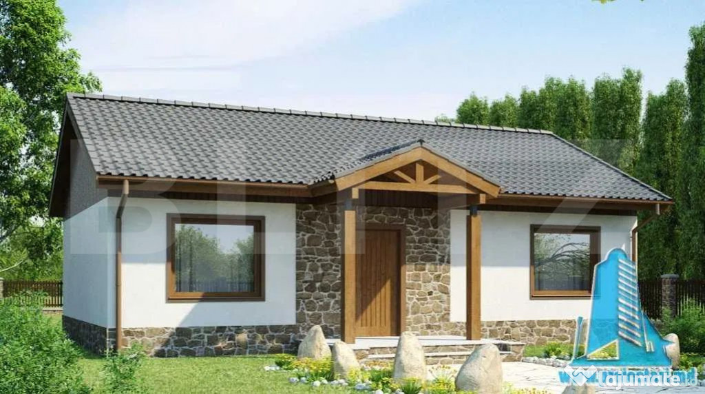 Casa in stadiu de proiect-100mp- teren 550mp- Vacaresti