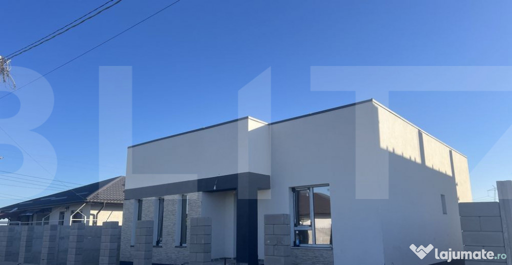 Casă nouă 4 camere + teren 360 mp – zonă limitrofă Ber