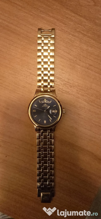 De Vanzare ceas de cuarț Astron placat cu aur, cu un afișaj de zi!