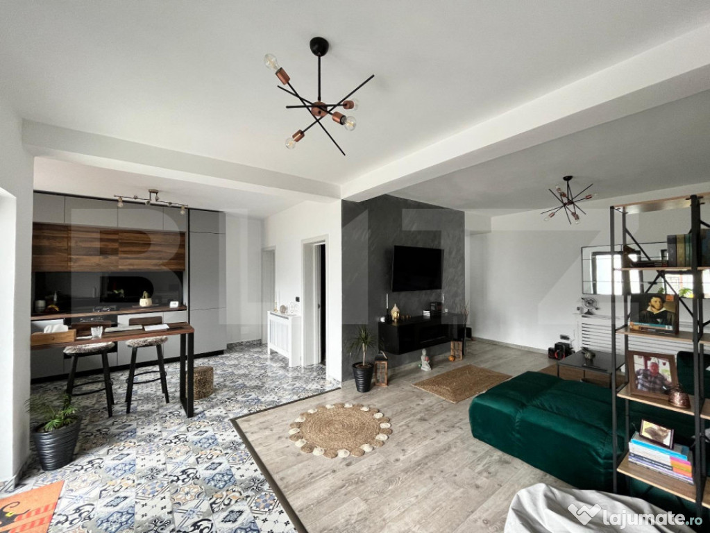 Duplex nou mobilat/utilat modern, P + E de 101 mp utii, cu t