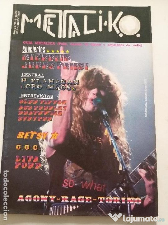 Set reviste metalica foarte veche