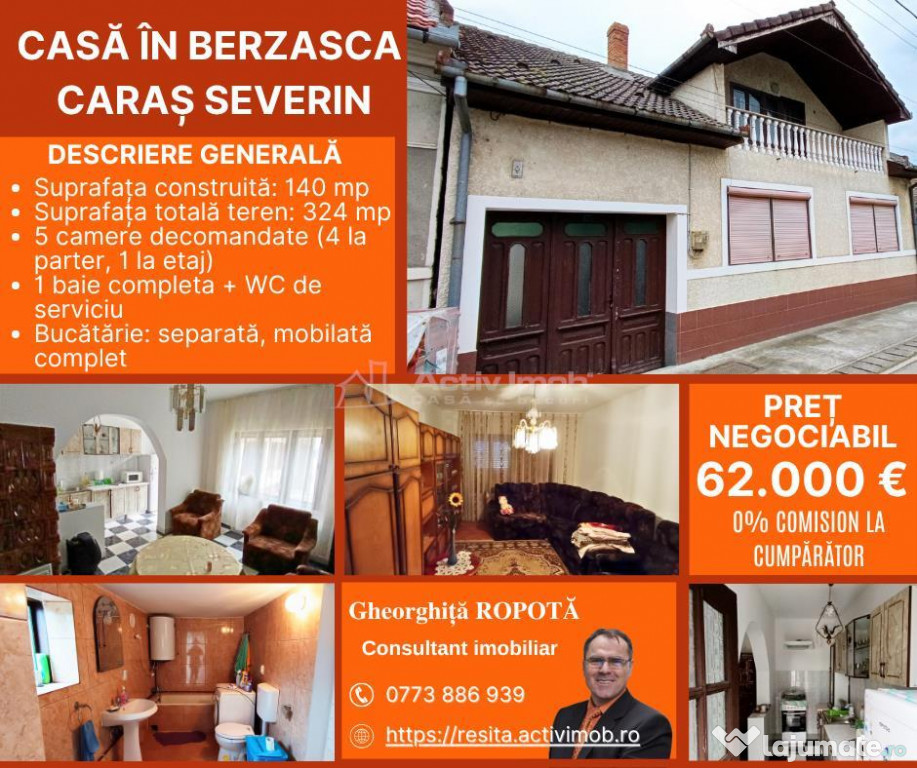 Casa individuala de in Berzasca, jud. Caras-Severin