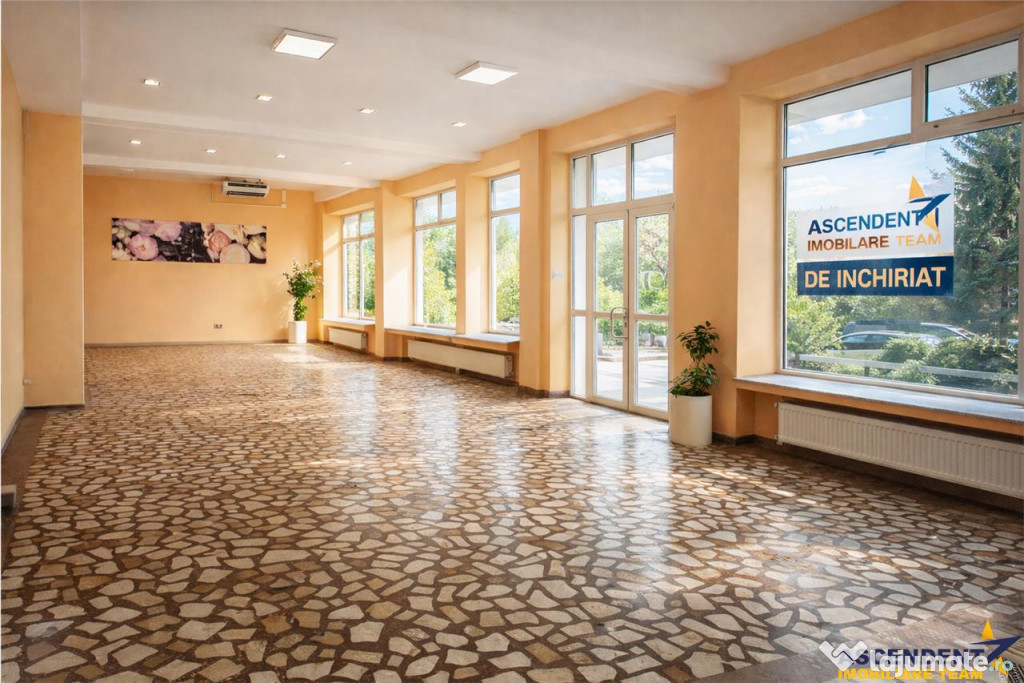 Spatiu comercial vitrinat,dublu acces,257 mp,expunere apreci