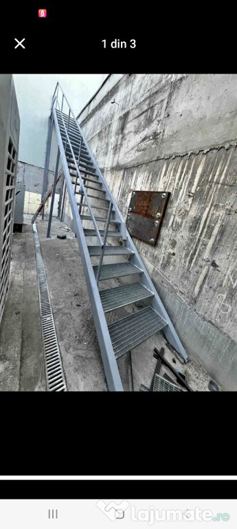 Scări metalice galvanizate la dimensiunea dorita de client oferim tran