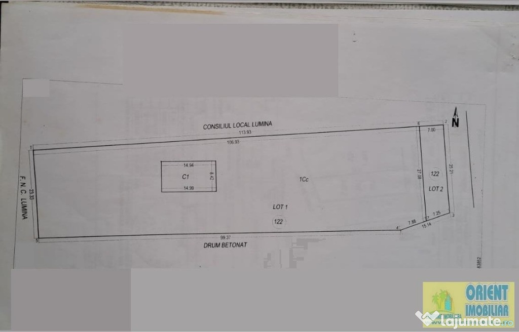Lumina, teren intravilan 2.817mp de vanzare