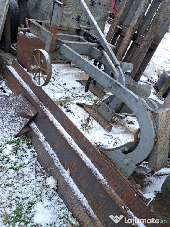 Plug 3 brazde mici italian cu brazdare reglabile