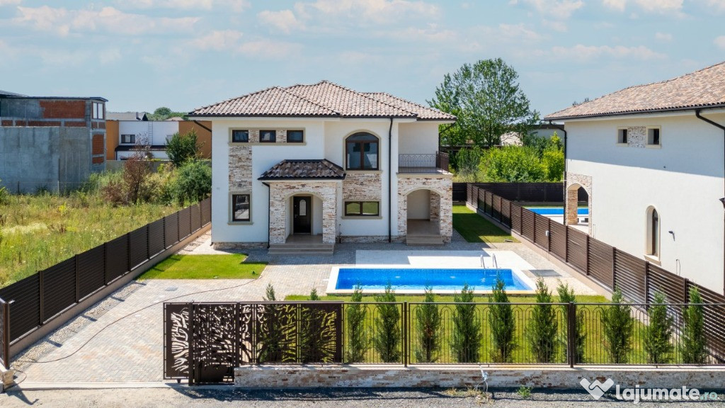Vila de lux cu piscina, cartier rezidential, disponibila imediat