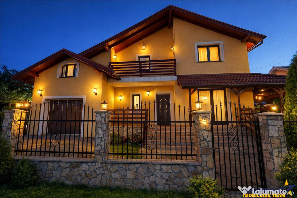 Casa rafinata,echipari A,incantare peisagistica,garaj,securi