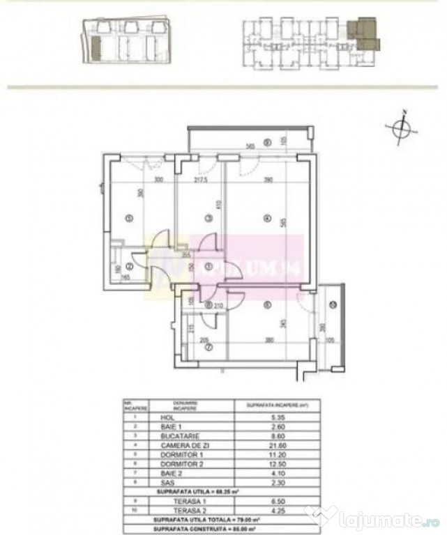 Vanzare apartament de 3 camere la Dristor-Baba Novac, metrou
