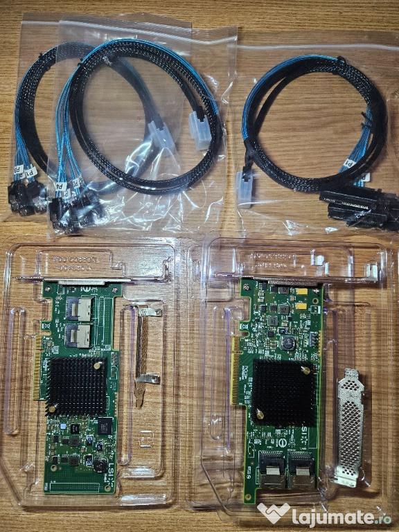 Controller SAS LSI IT Mode pentru NAS/Server/Desktop +cabluri SAS/SATA