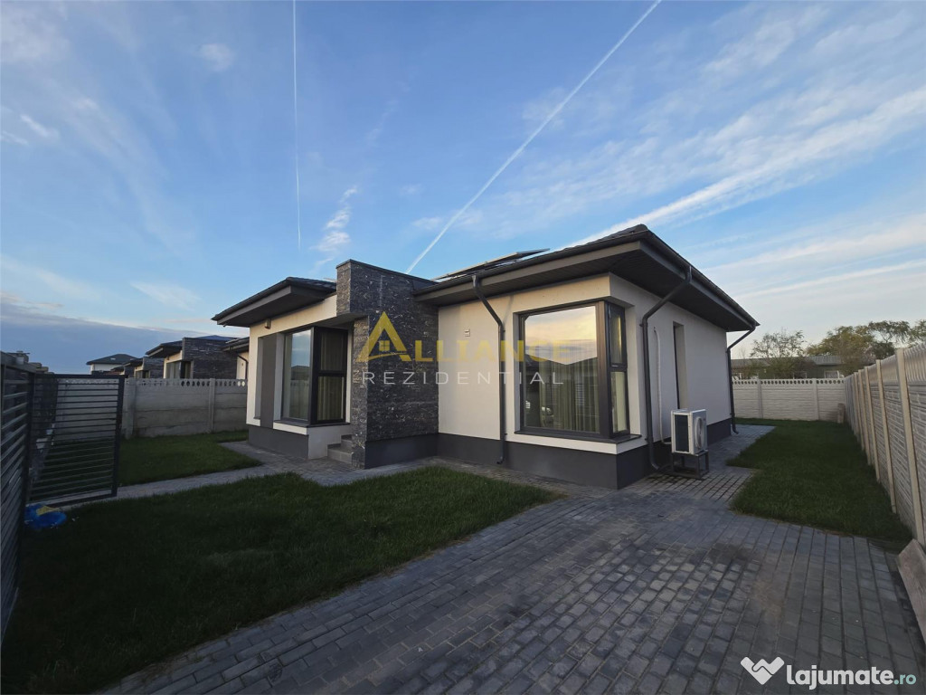 Casa semimobilata- 3 camere - 2 bai - 370 mp teren- pod - be