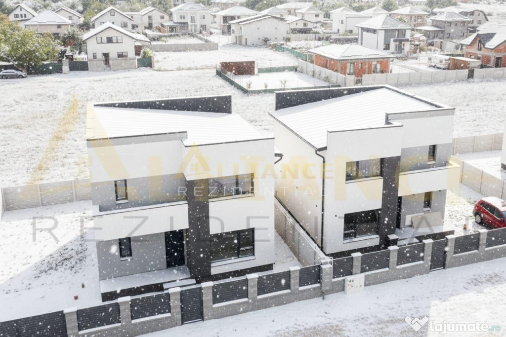 Casa e cu 4 camere 2 bai teren 455mp