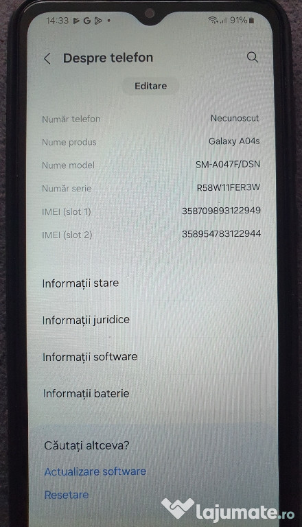 Samsung A04s second-hand