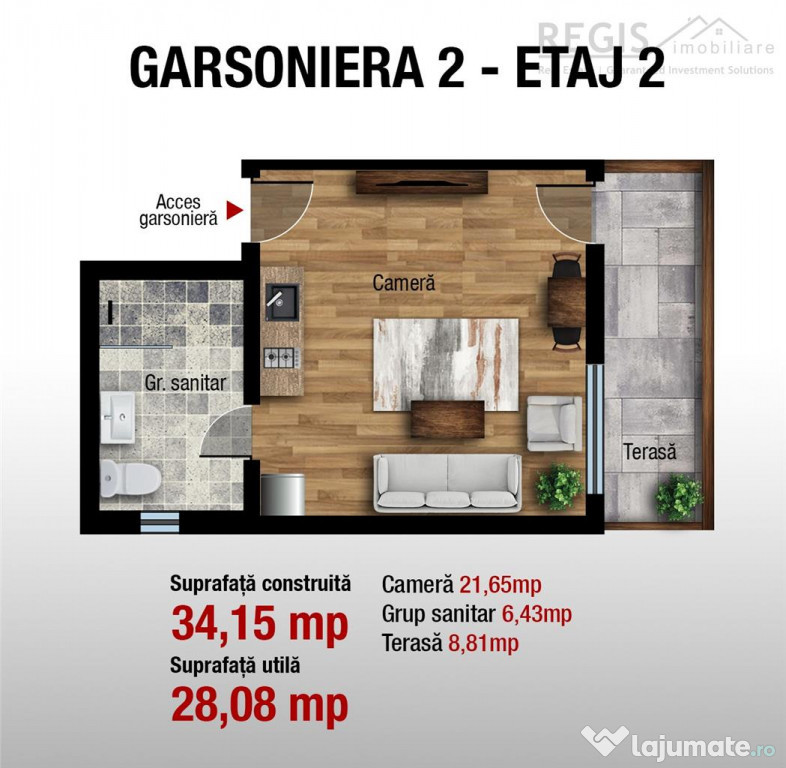 Garsoniera Imobil Nou Busteni Zamora