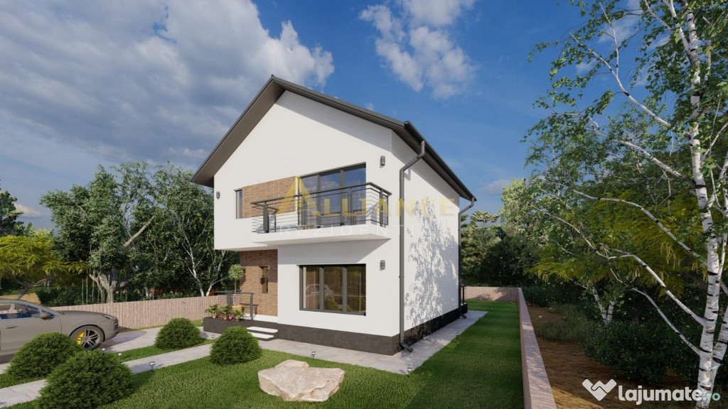 Vila individuala | P 1E | 4 camere | 3 bai | Teren 425 mp