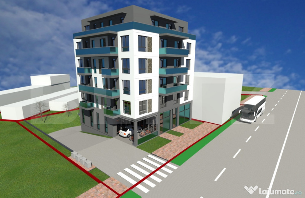 Apartament 2 camere, Decomandat, 57 mp, Imobil Nou, Zona Riv