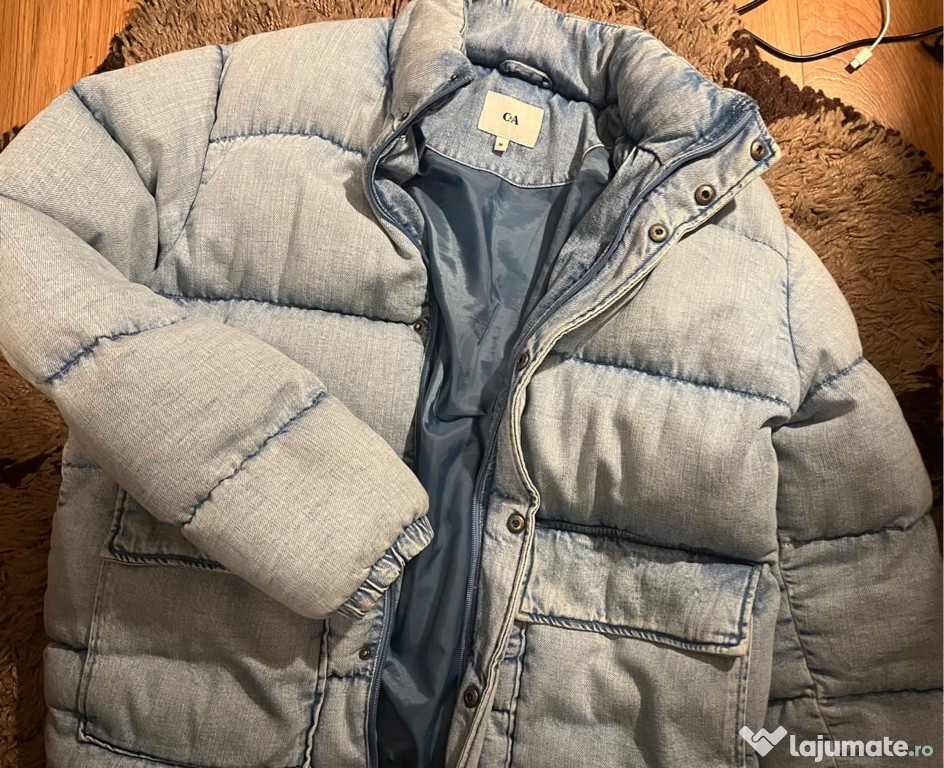 Geacă groasă de iarnă din jeanși ( blugi)