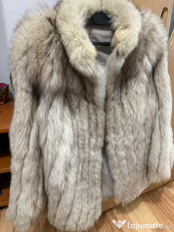 Blană naturală vulpe argintie