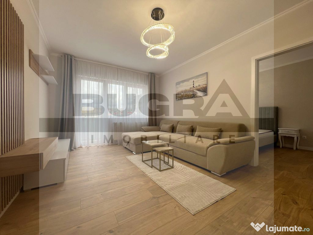 Apartament de 2 camere, 55mp, lux, parcare, zona Terra