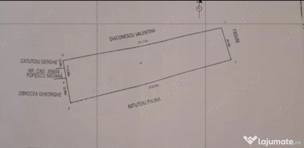 Vând teren extravilan comuna Crasna-Gorj