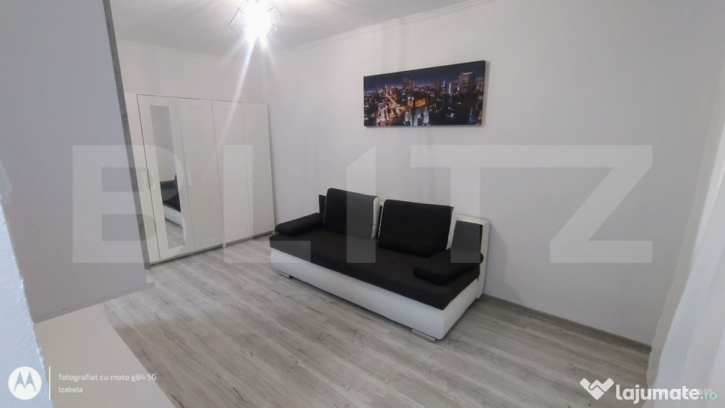 Garsonieră recent renovată-24 mp,parter