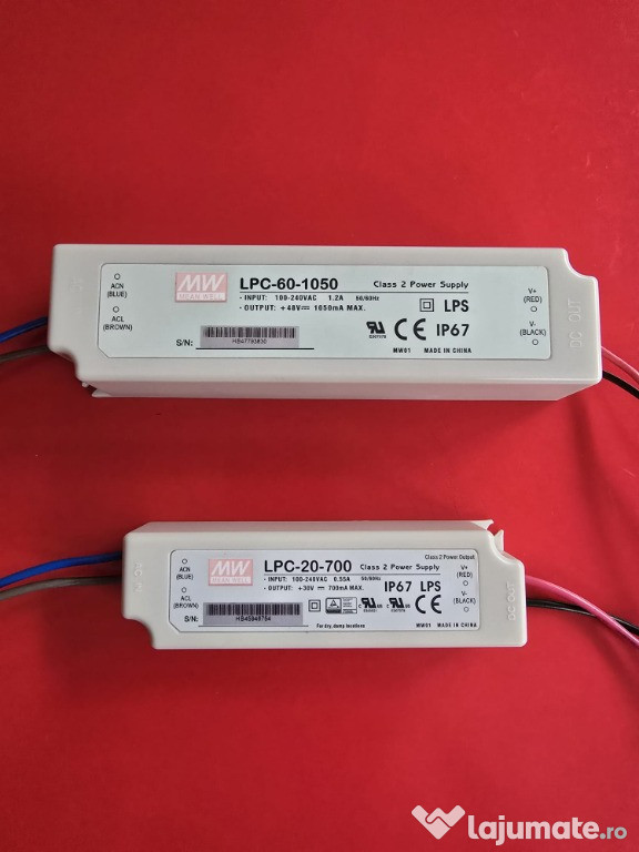 Alimentator Led, MEAN WELL LPC (20-700 si 60-1050)