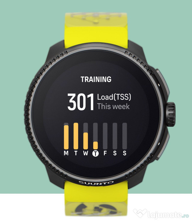 Suunto Race Athletic Edition – smartwatch sport, 2 curele, folie ecran