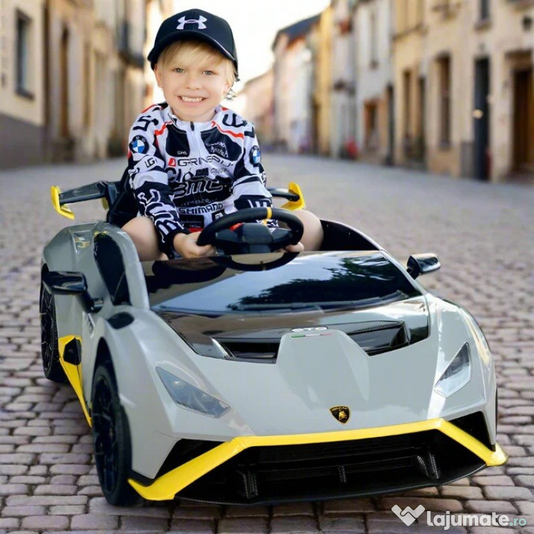 Masinuta electrica pt. copii Lamborghini Huracan STO 12V 2x40W grey