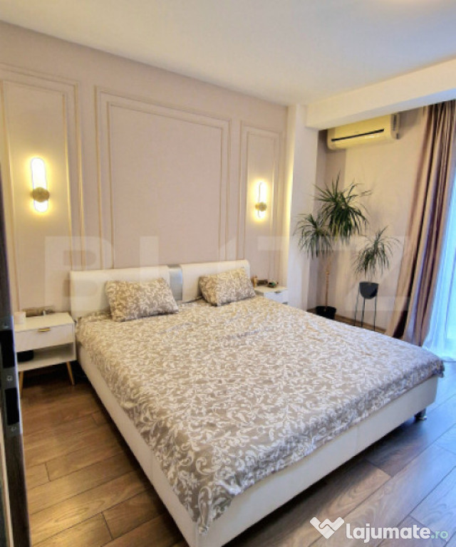 Apartament cu 3 camere, modern, gradina, parcare cu CF, Stej