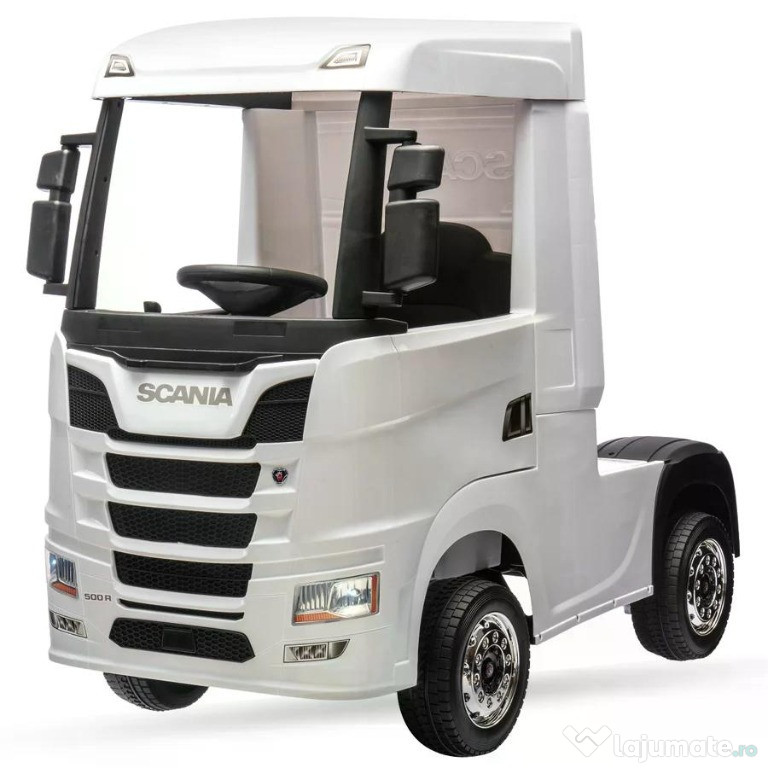Camion electric pt. copii SCANIA R-SERIES 4x45W 12V 14Ah White