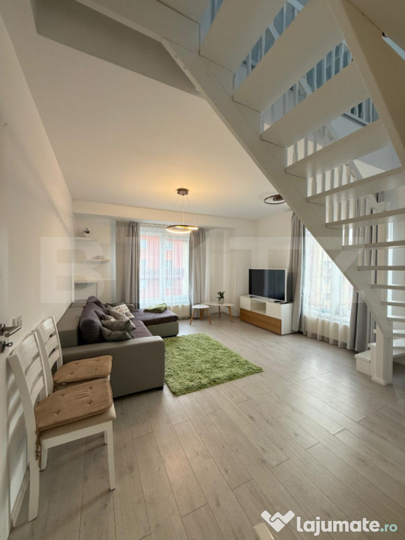 Apartament cu scara interioara cu loc parcare 104 mp + 3 ter
