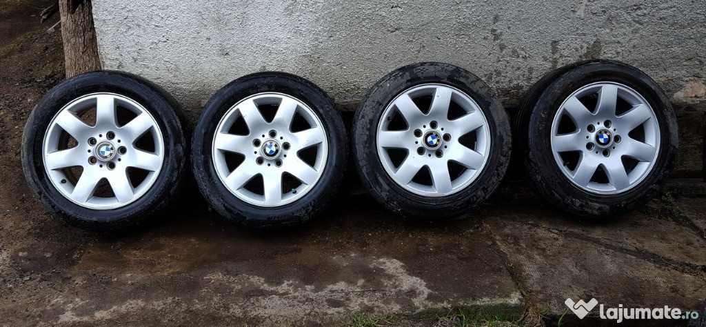 Set 4 buc jante și cauciucuri R16 pentru BMW E36-E46- 205-6