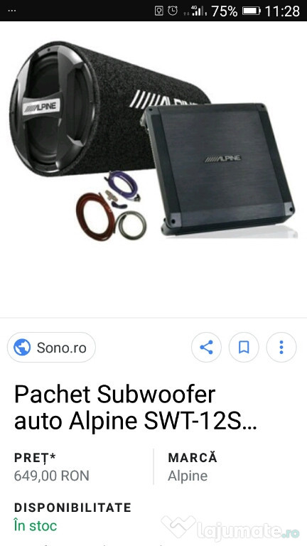 Subwoofer auto