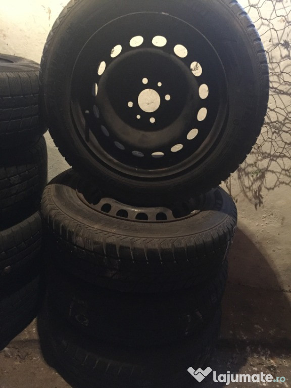 165 70 14 Jante +Cauciucuri Iarna 4x98 Fiat Alfa