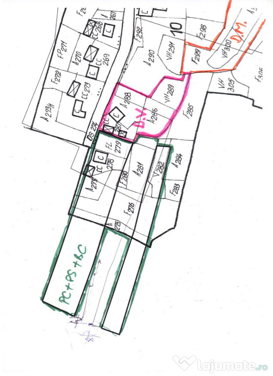 Teren intravilan + casa batraneasca si anexe